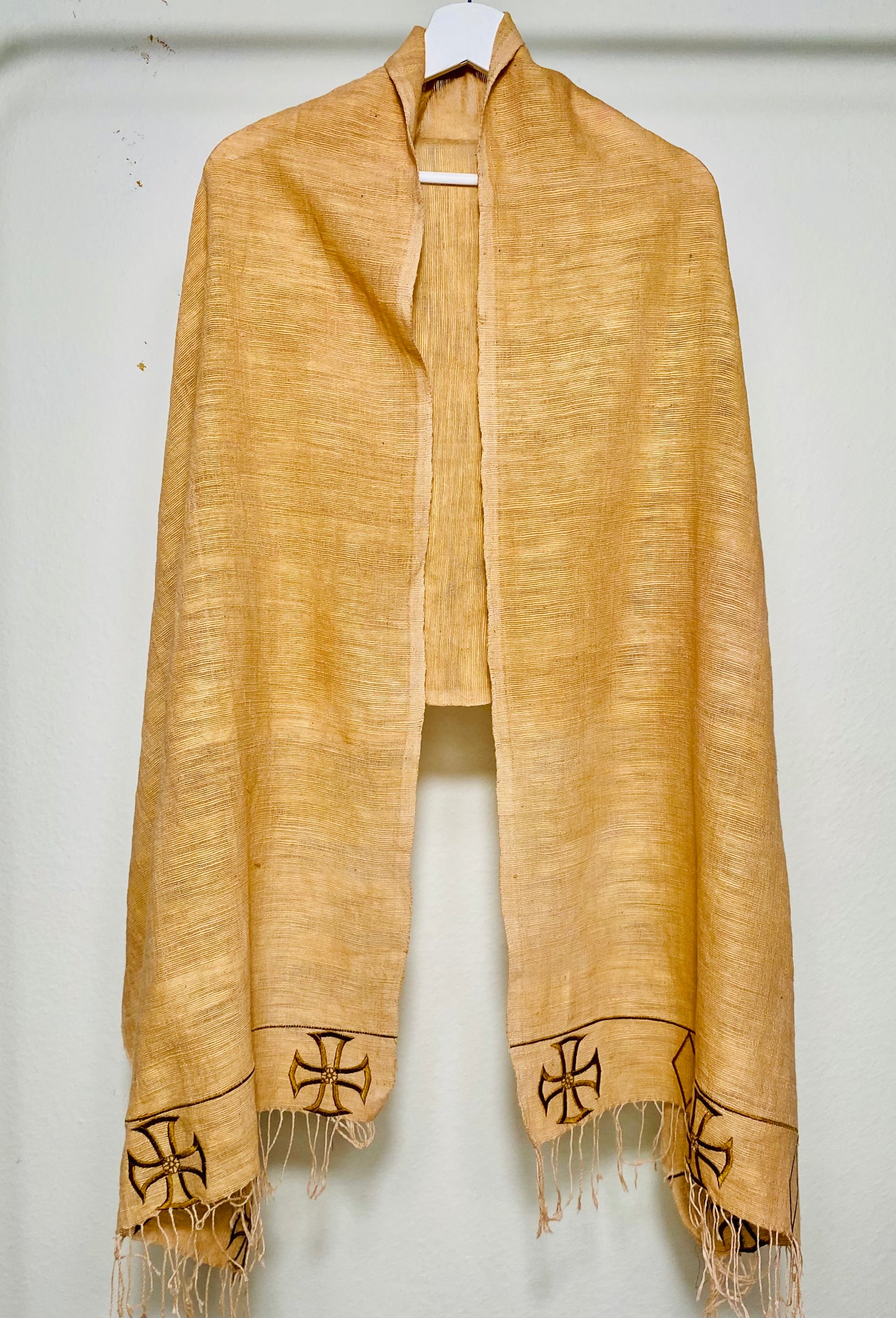 Hand woven 100% cotton Habesha wrap shawl.