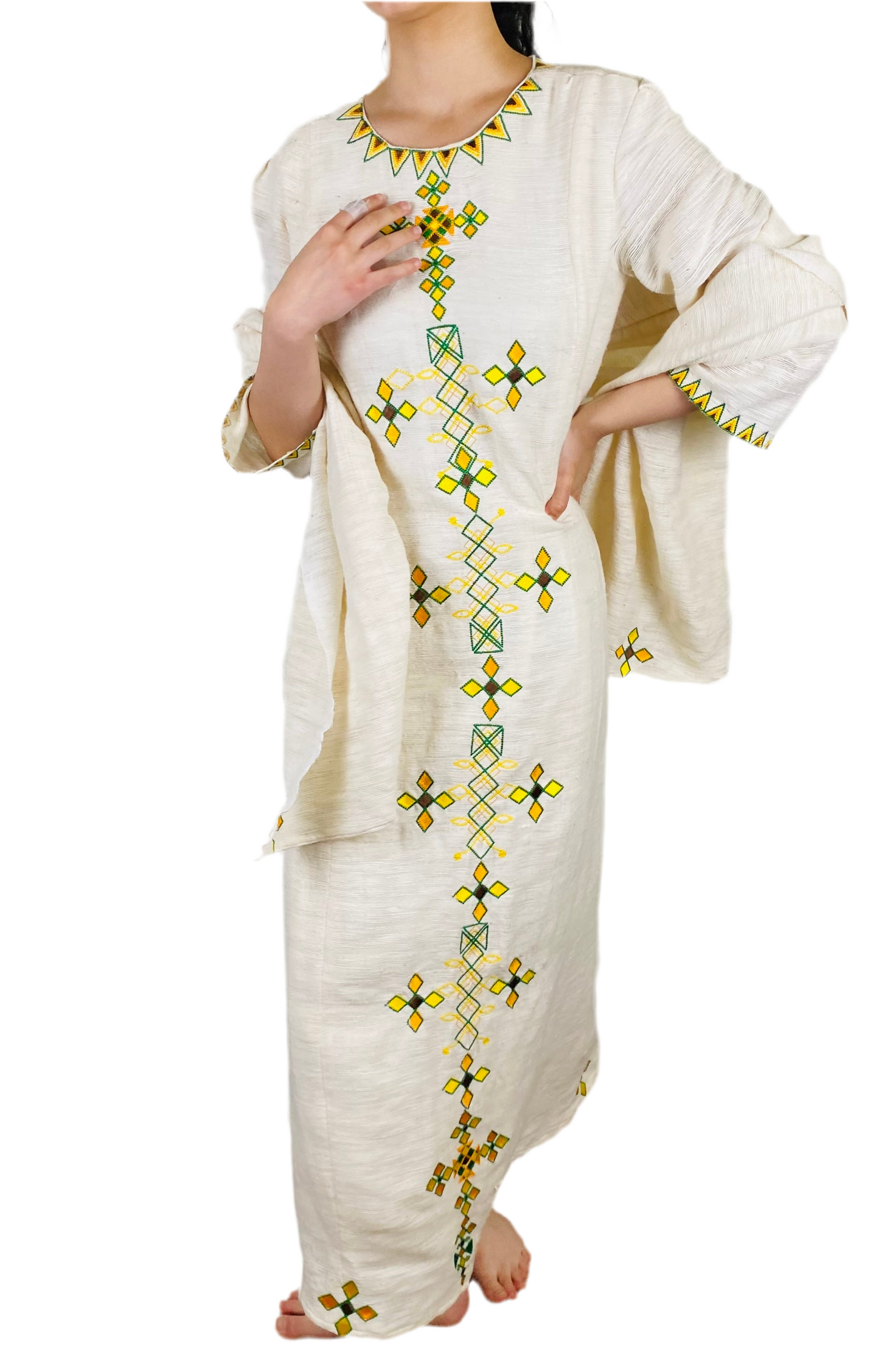 Fetel Habesha Kemis Cross (ሀበሻ ቀሚስ ፈትል) Handmade