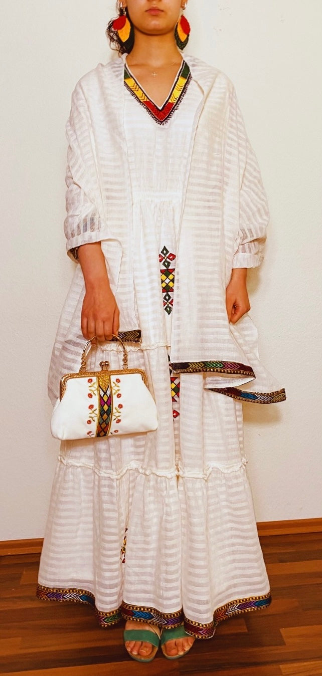 Shiri-Miri (ሺሪ-ሚሪ) Habesha Kemis Dress