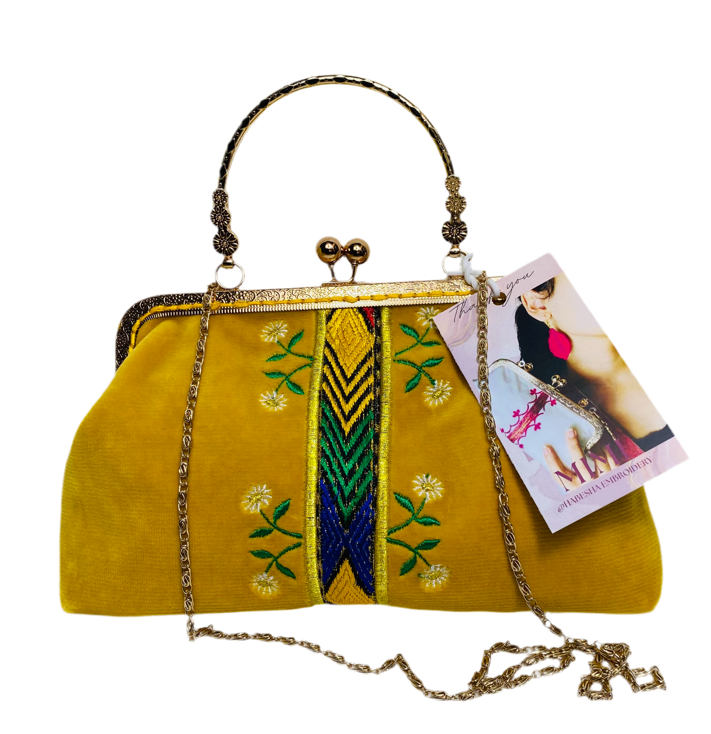 Clutch Bag yellow/gold