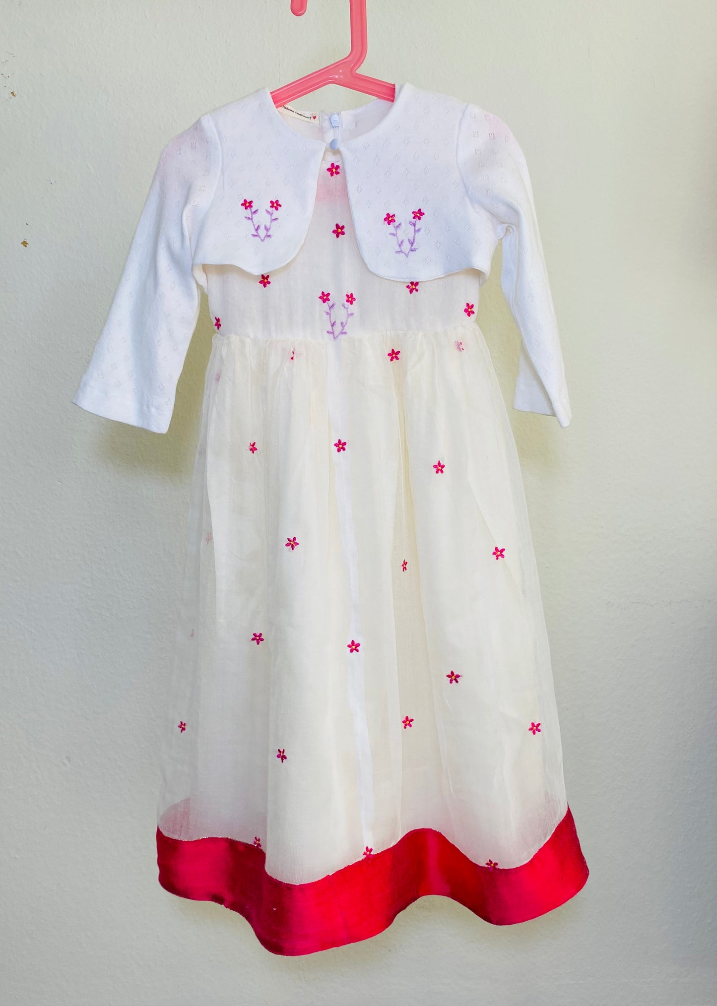 Girlls dress with Bolero ( Cardigan )(Habesha Kemis)