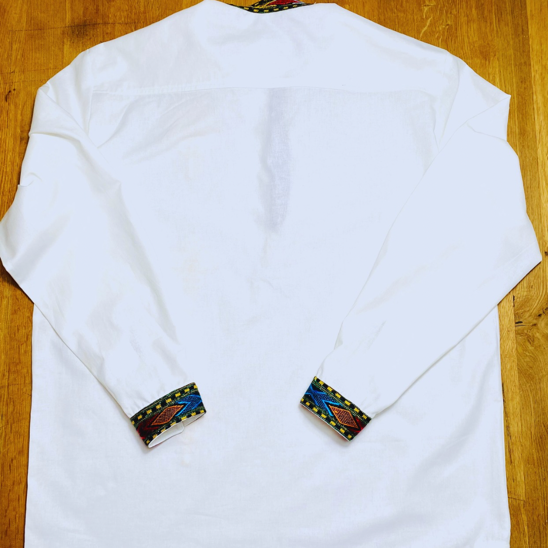 Habesha Men’s Shirt embroidered with three cross
