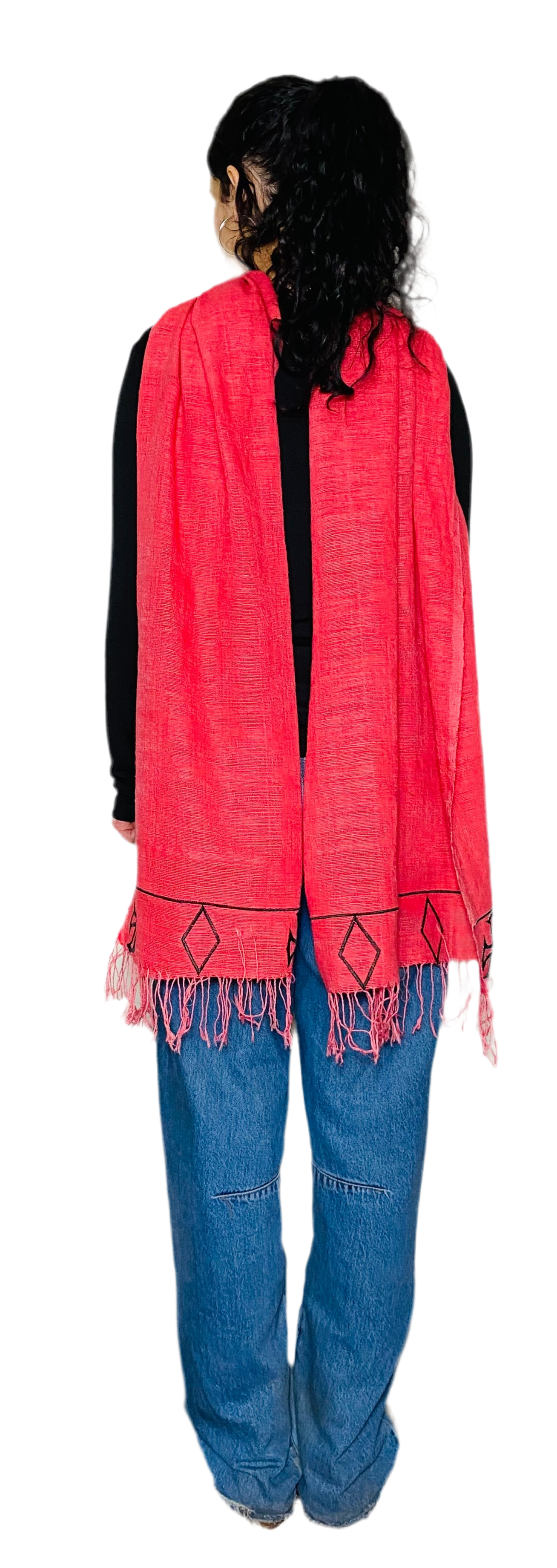 Hand woven 100% cotton Habesha wrap shawl.