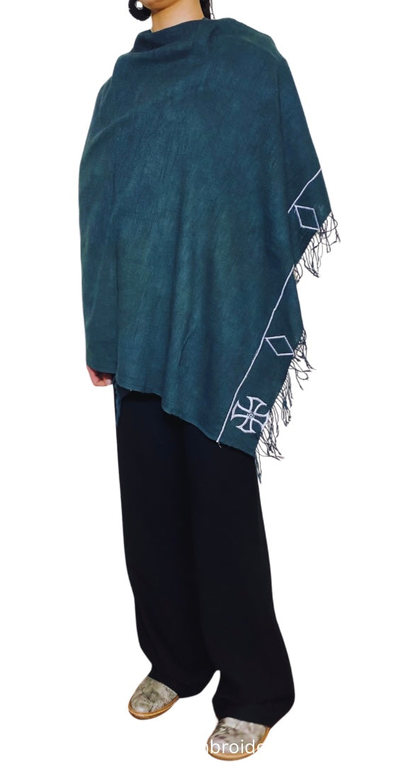 Hand woven 100% cotton Habesha wrap shawl.