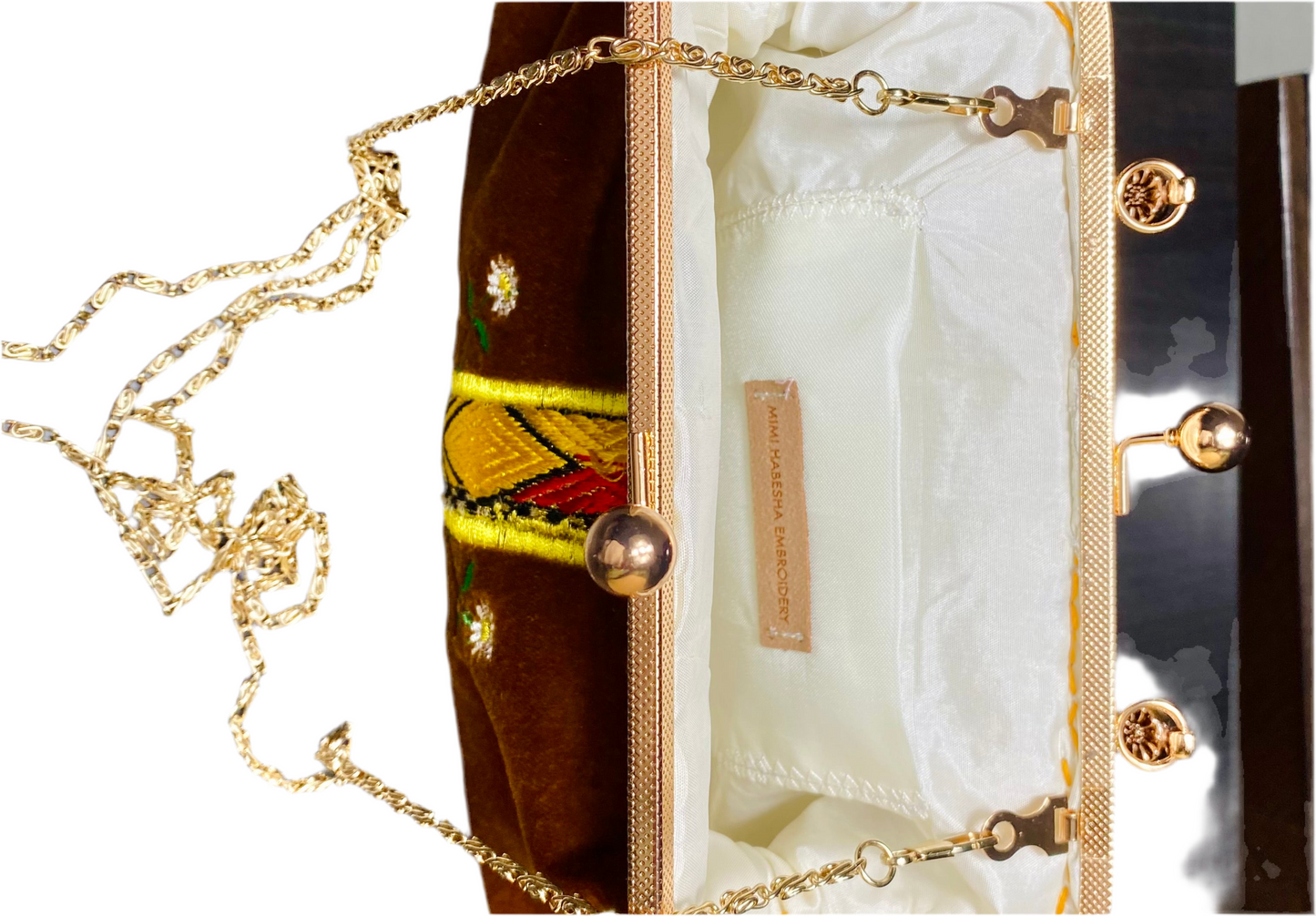 Clutch Bag gold brown