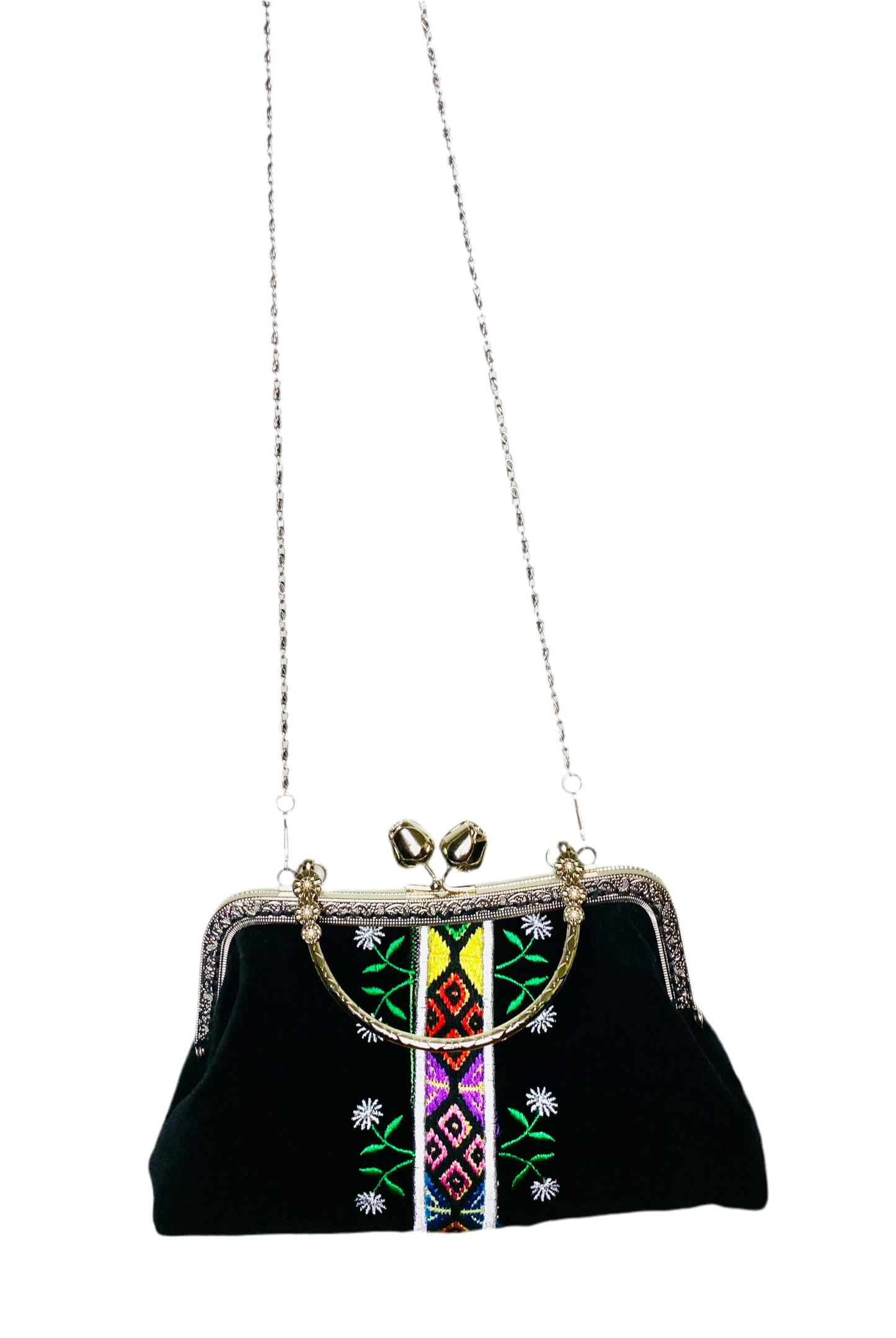 Clutch Bag black/Silver