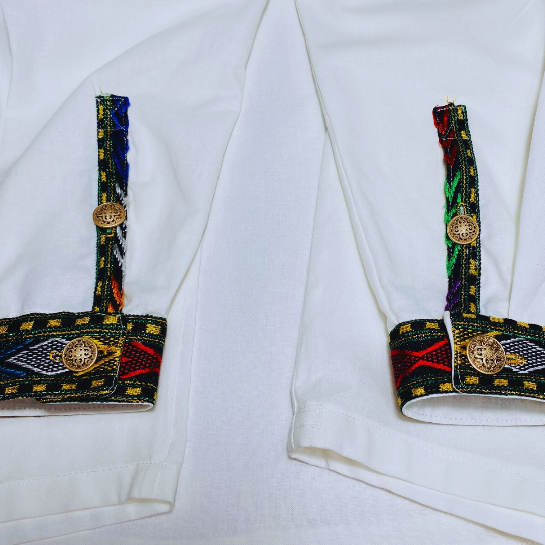 Habesha Men’s Shirt embroidered with three cross