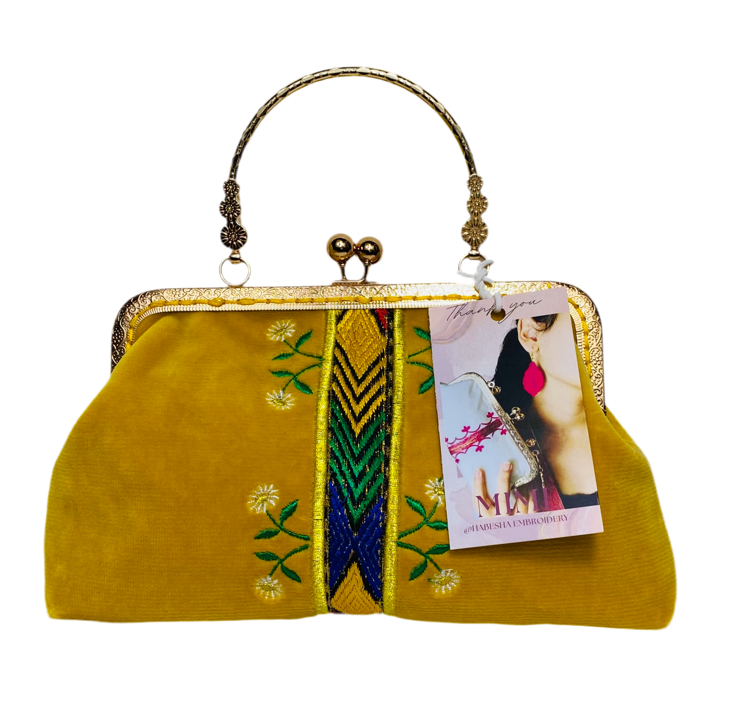 Clutch Bag yellow/gold