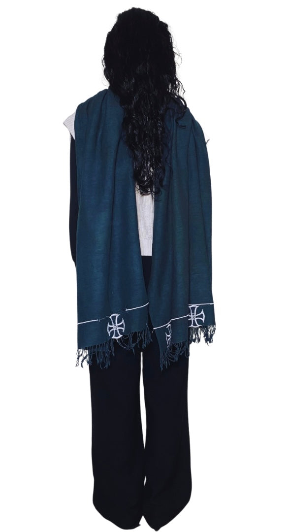 Hand woven 100% cotton Habesha wrap shawl.