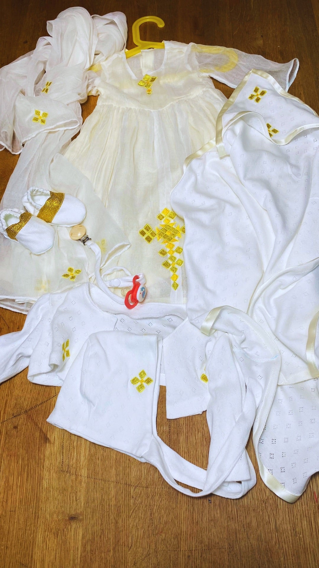 Ethiopian traditional girls christening outfit