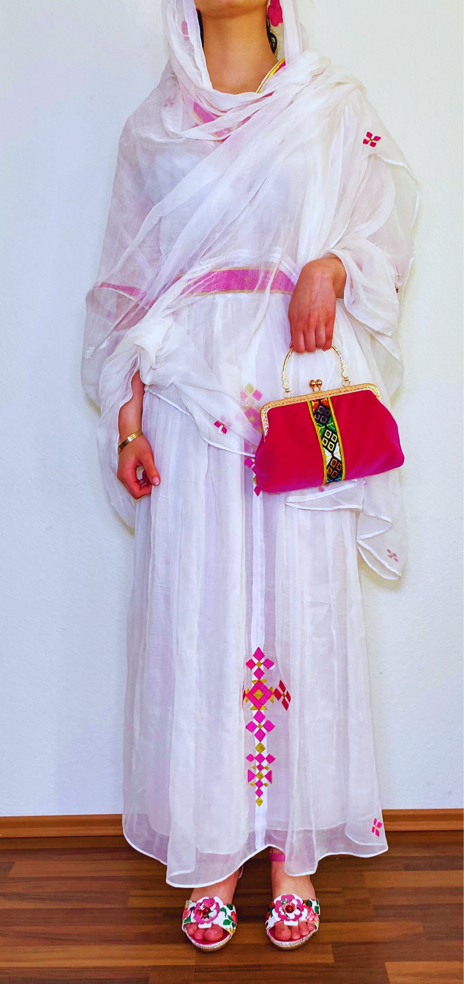 Habesha Kemis(ሀበሻ ቀሚስ) መነን Handmade