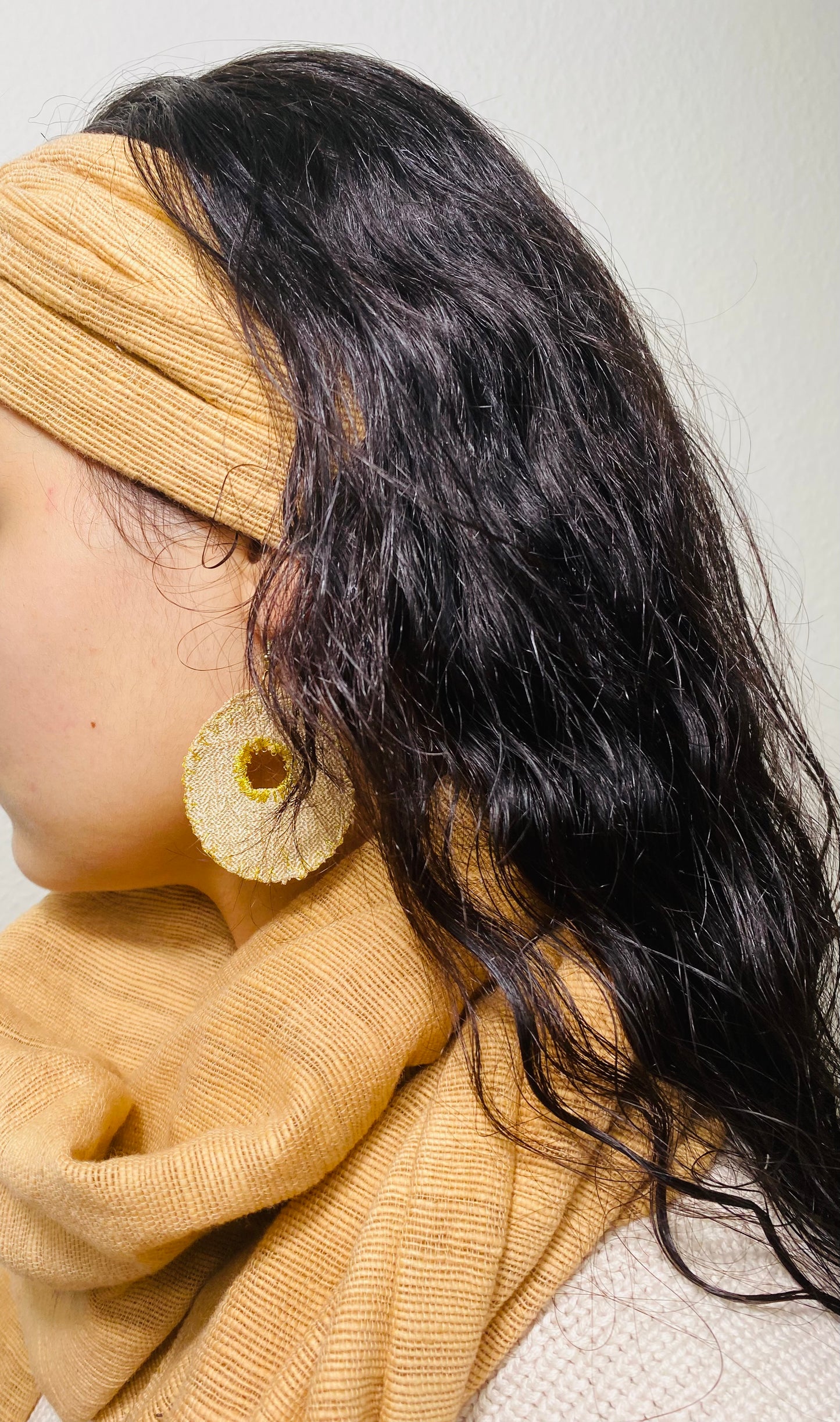 Hand woven 100% cotton Habesha wrap shawl.
