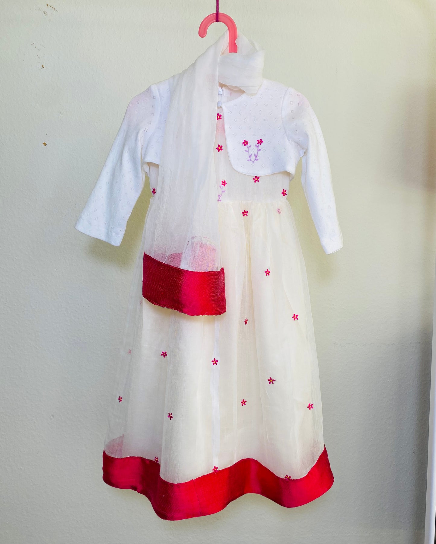 Girlls dress with Bolero ( Cardigan )(Habesha Kemis)