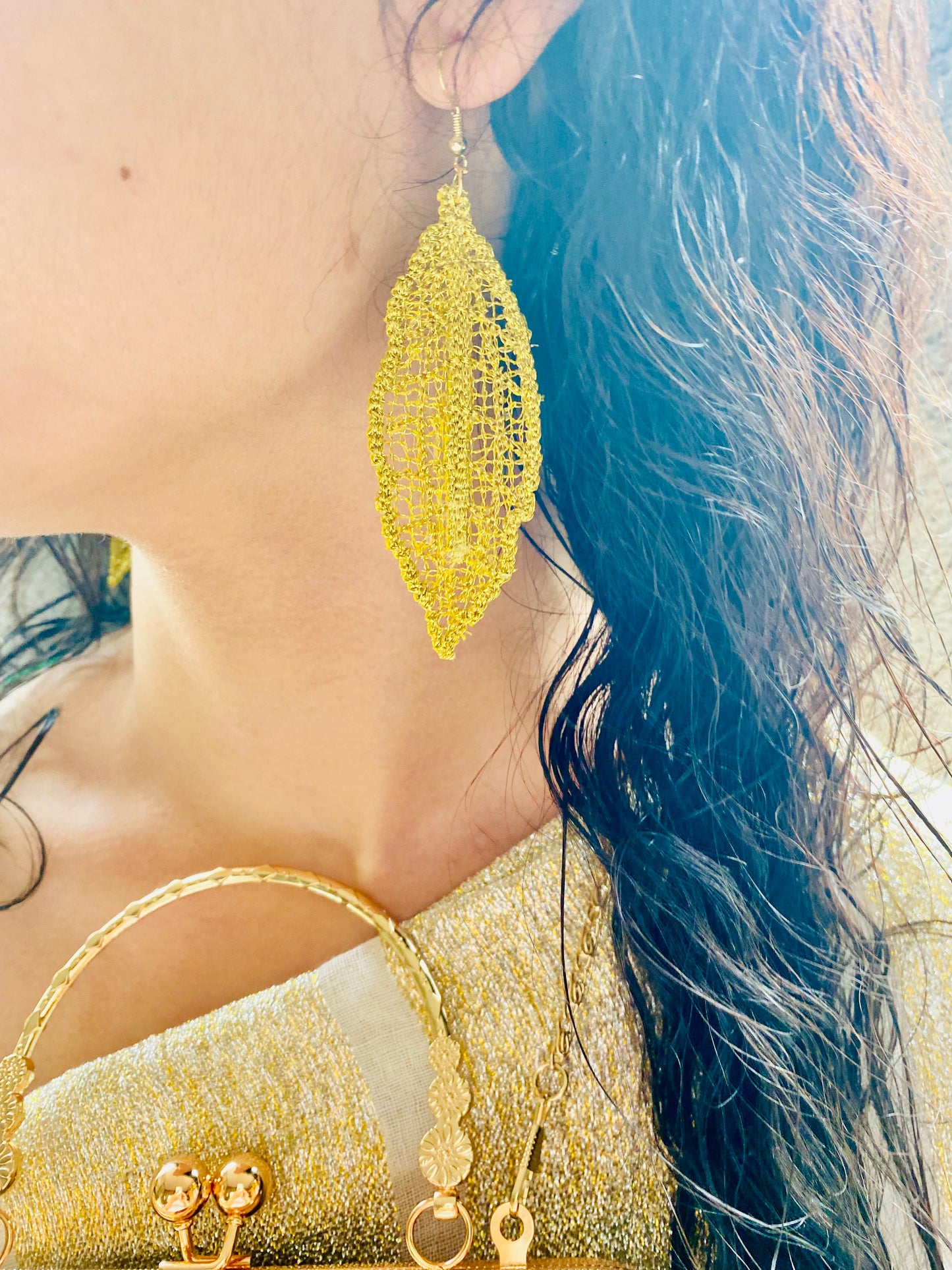 Handmade Earring Leaf đ