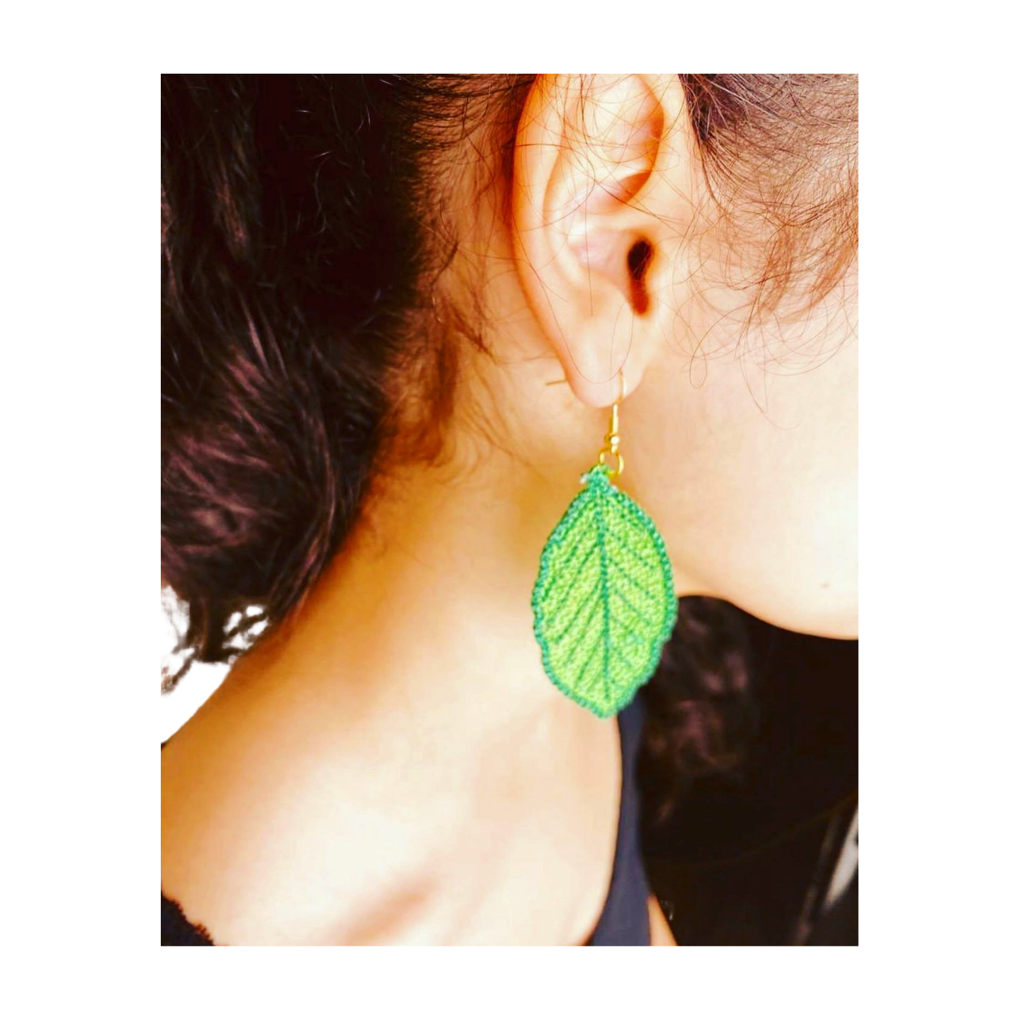 Handmade Earring Leaf đ