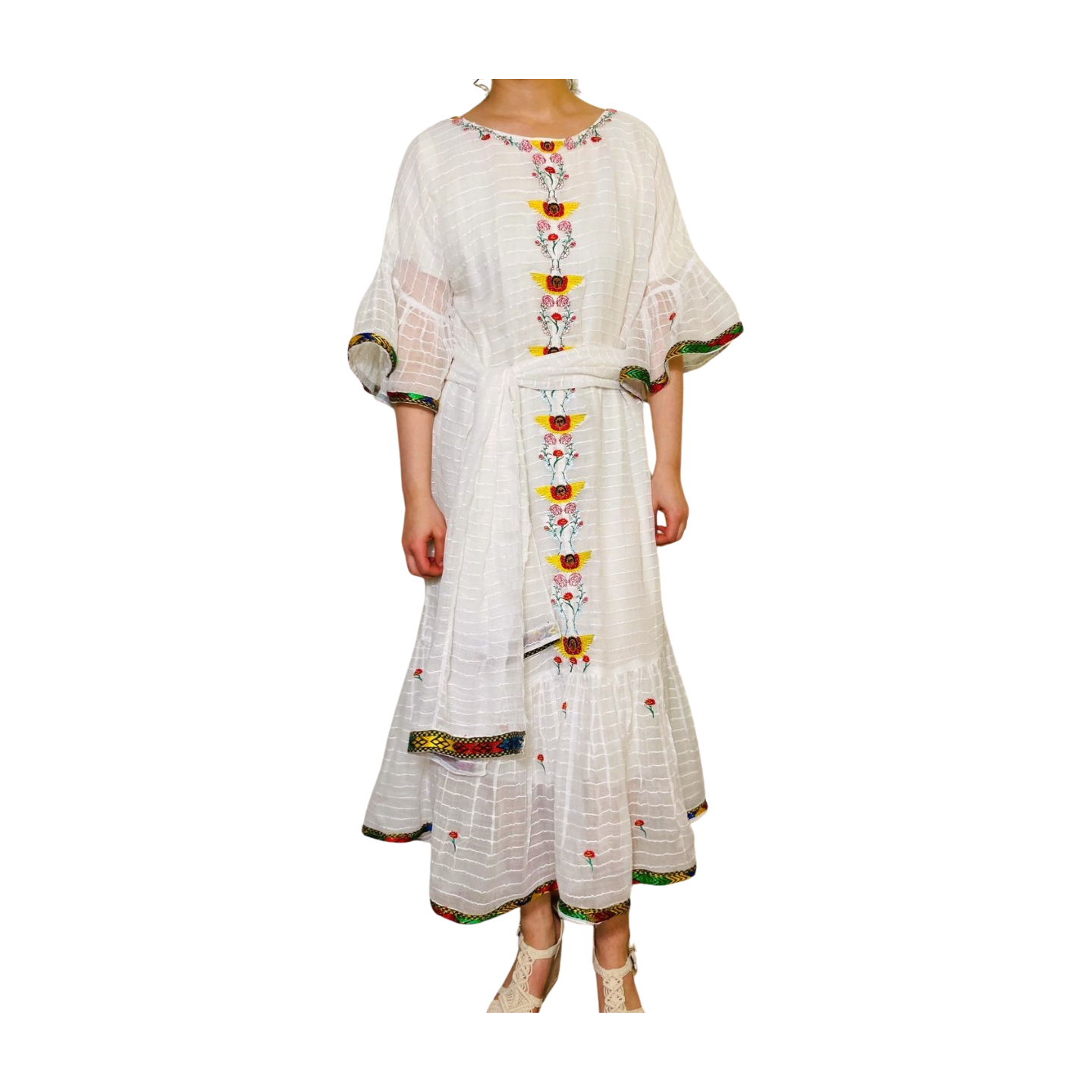 Angels Habesha Kemis(ሀበሻ ቀሚስ ሺሪሚሪ መለአክት ) Handmade