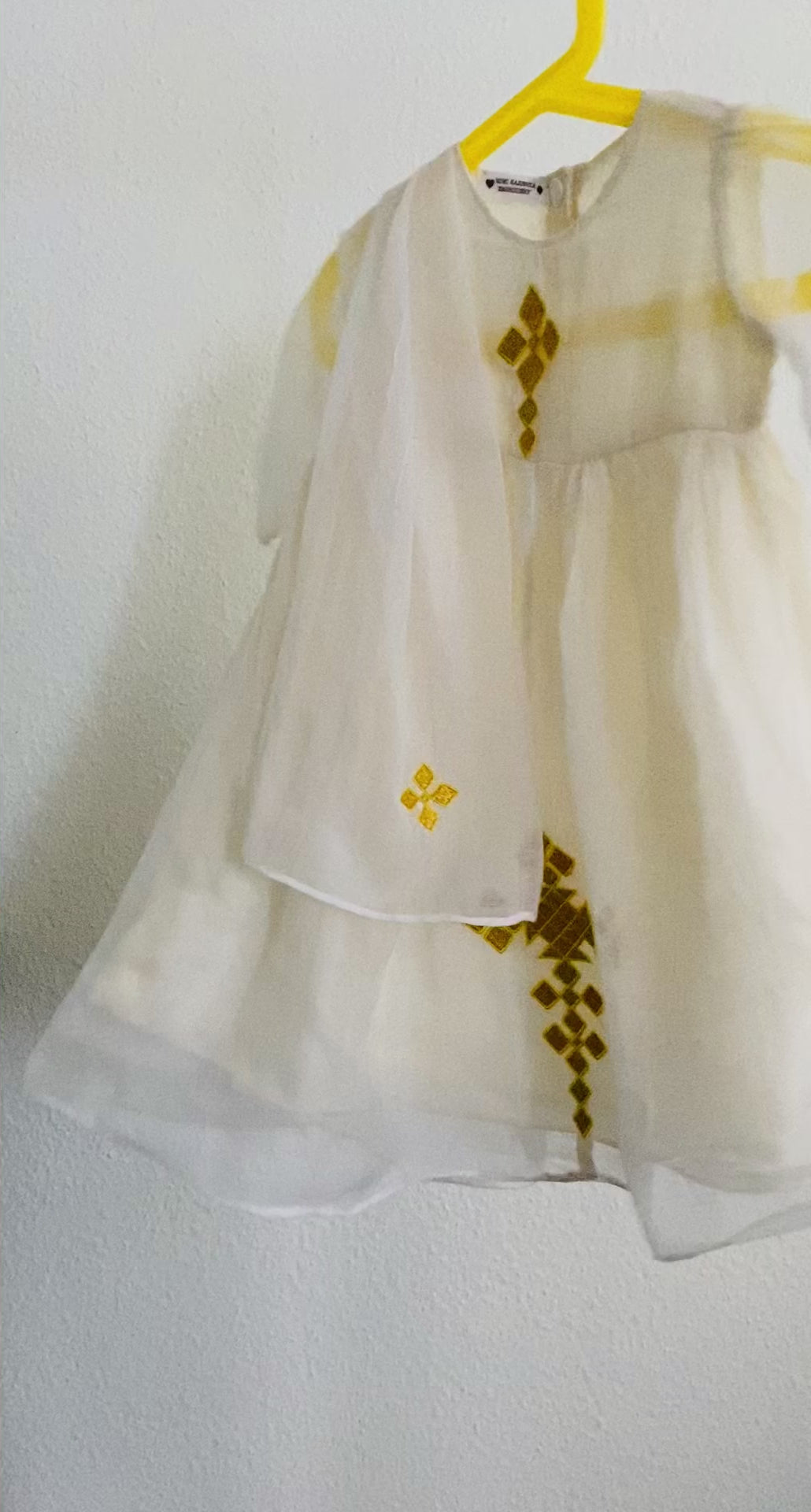 Ethiopian traditional girls dress,Habesha Kemis,የክርስትና