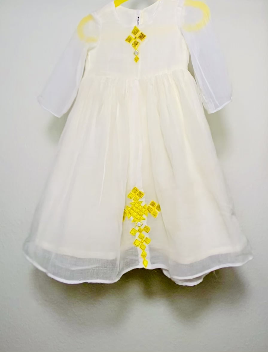 Ethiopian/Eritrean,Girls Christening Dress ,Baptism Dress