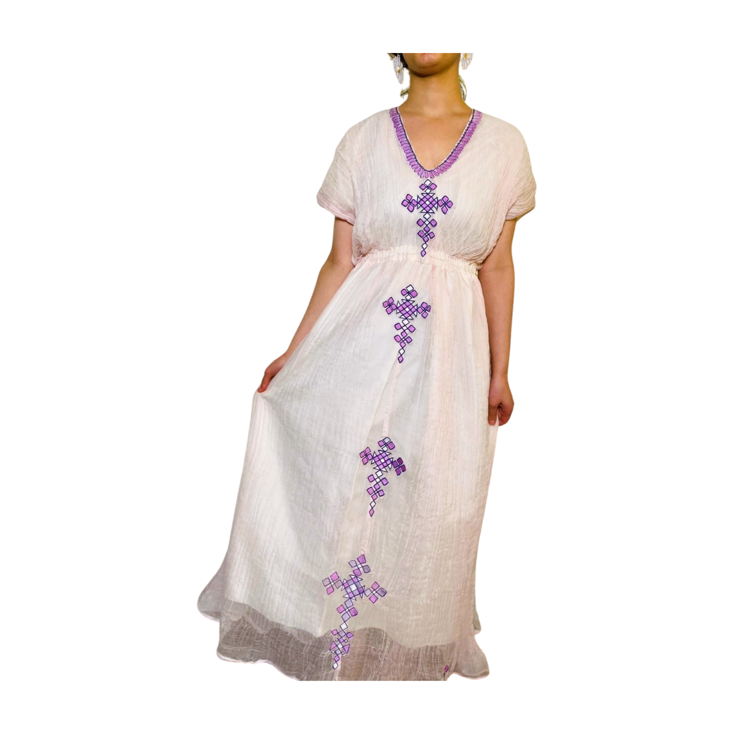 Habesha Kemis(ሀበሻ ቀሚስ) መነን Handmade