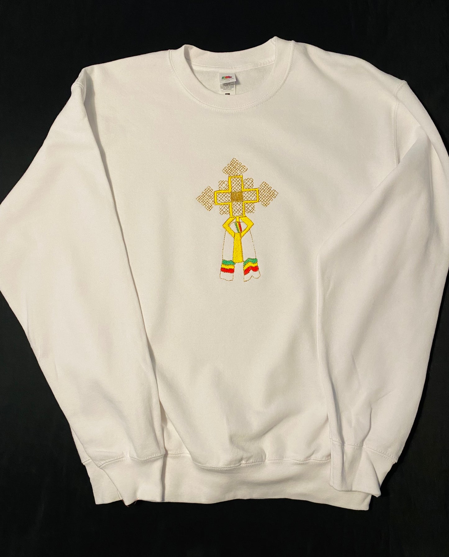 Embroidered Cross Sweatshirt