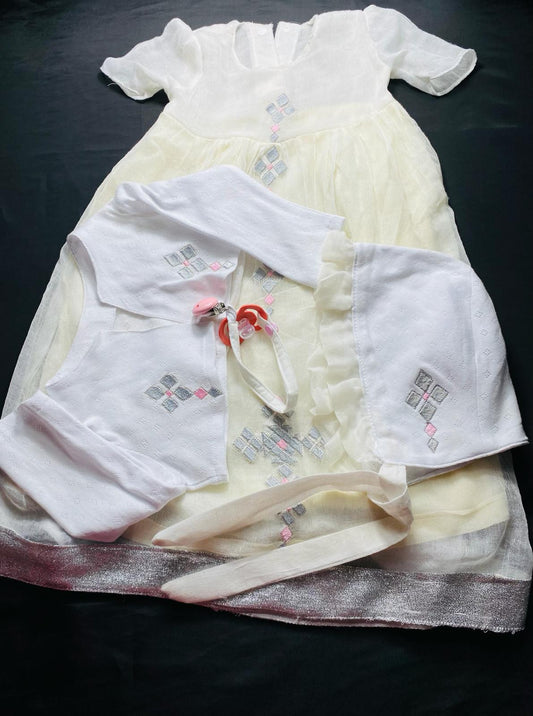 Ethiopian traditional girls christening  outfit