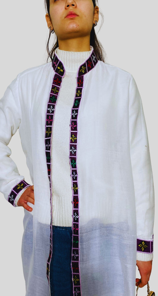 Habesha style Long embroidered blouse