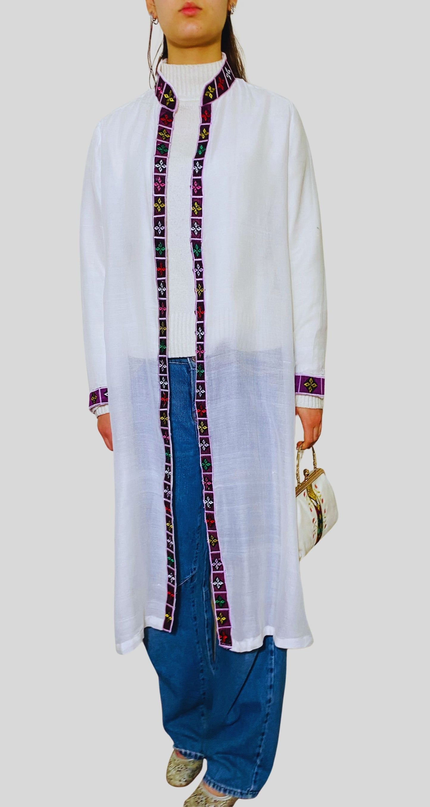 Habesha style Long embroidered blouse