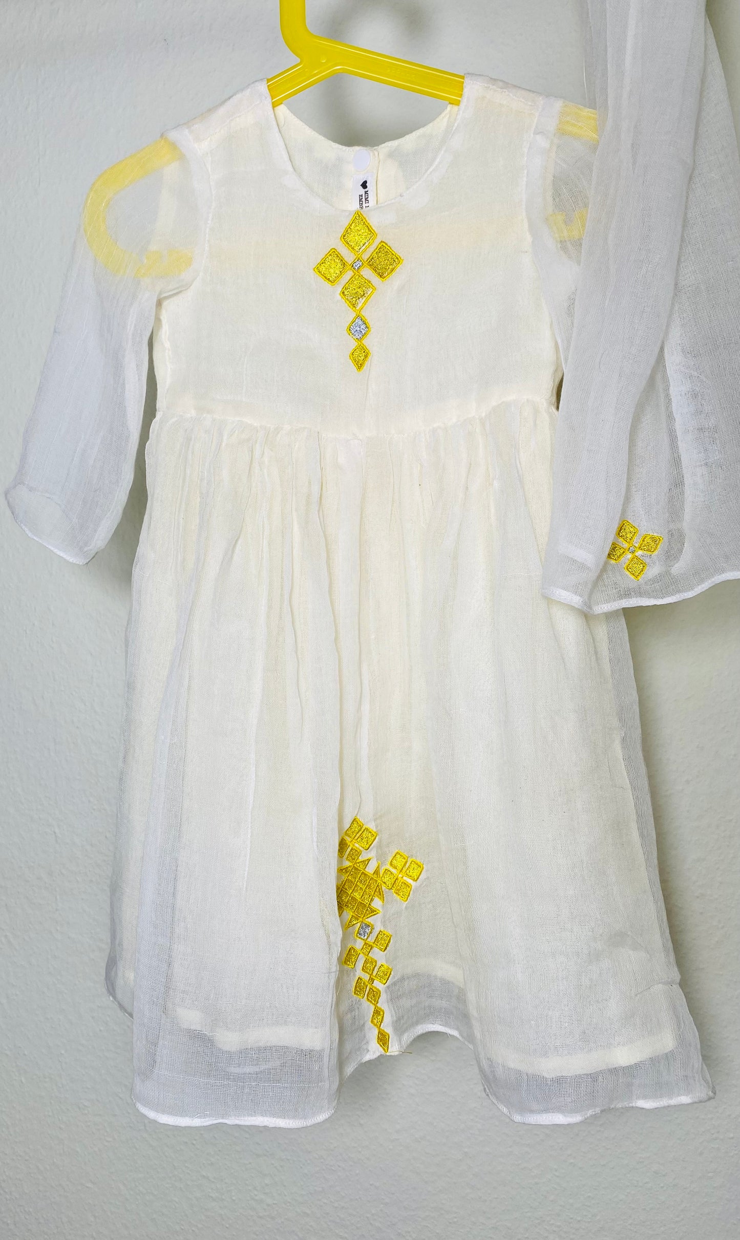 Ethiopian traditional girls christening  dress