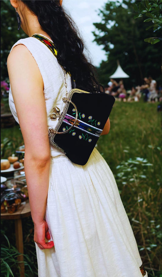 Clutch Bag black/Silver