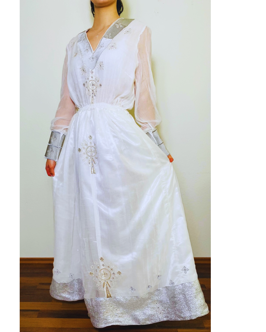 Habesha Kemis(ሀበሻ ቀሚስ) መነን Handmade