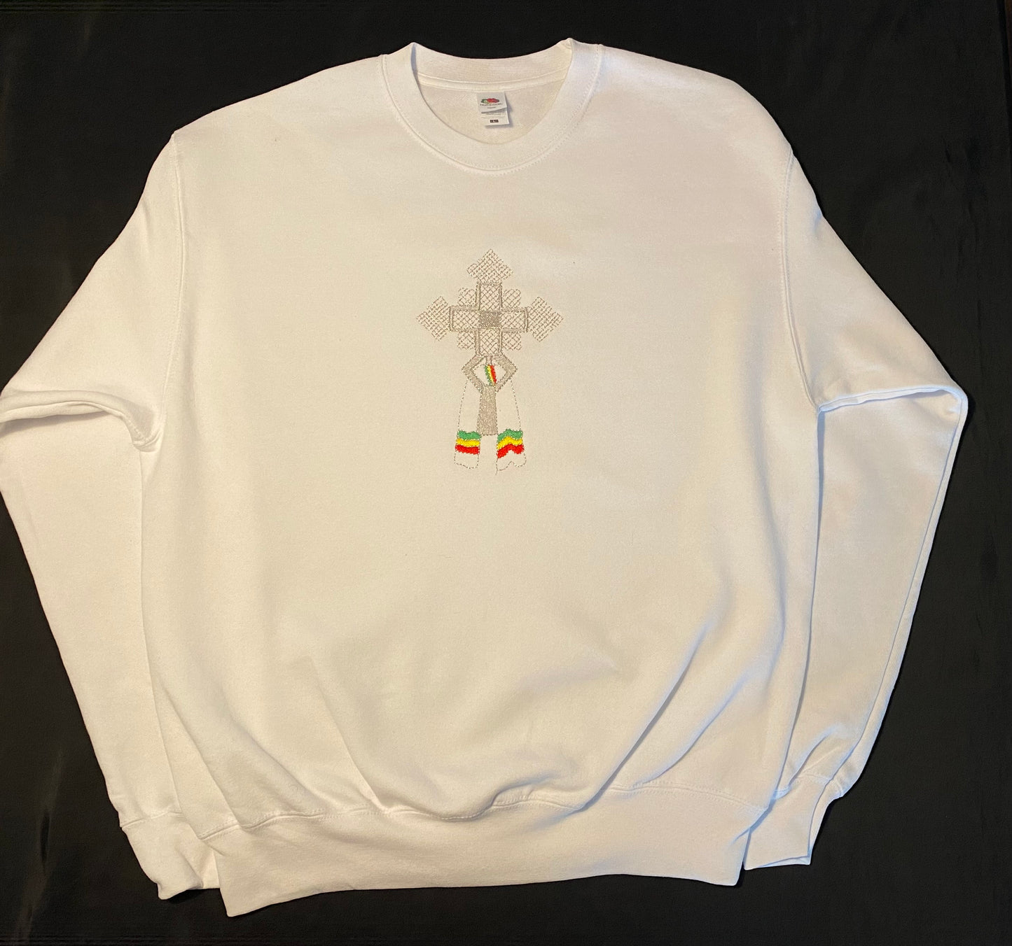 Embroidered Cross Sweatshirt