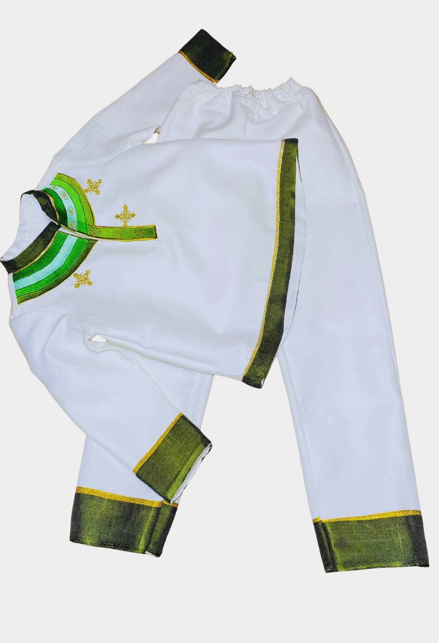 Habesha Kids Boy’s outfit green