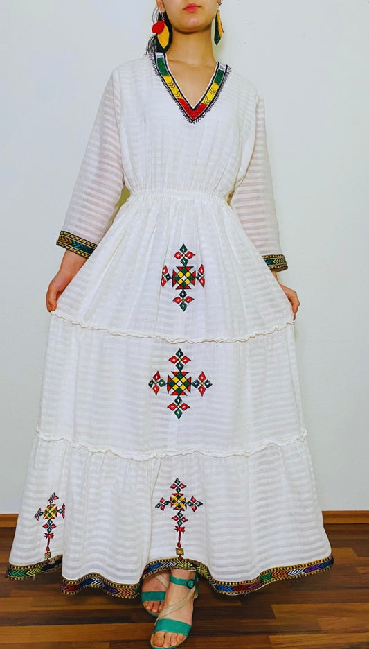 Shiri-Miri (ሺሪ-ሚሪ) Habesha Kemis Dress