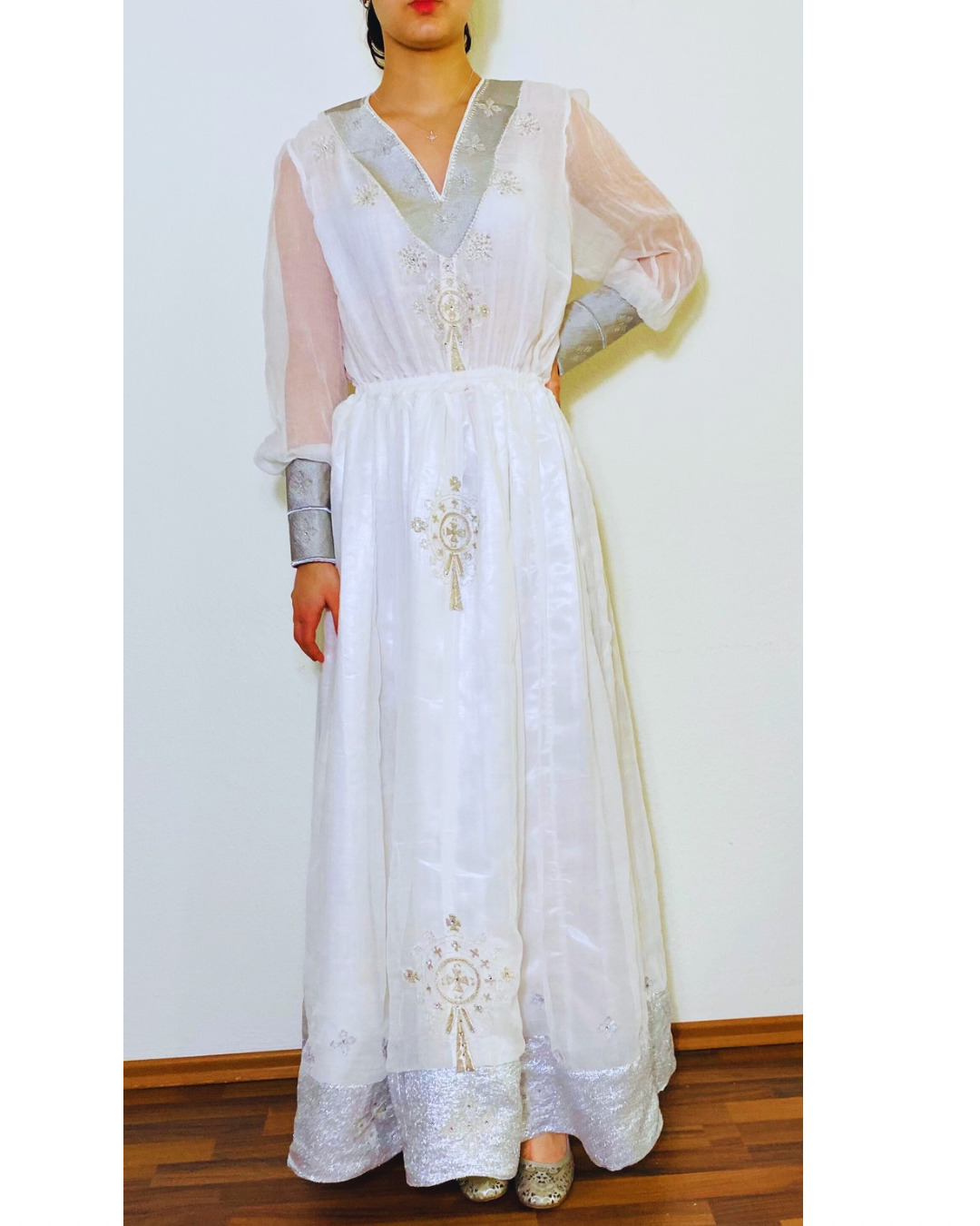 Habesha Kemis(ሀበሻ ቀሚስ) መነን Handmade